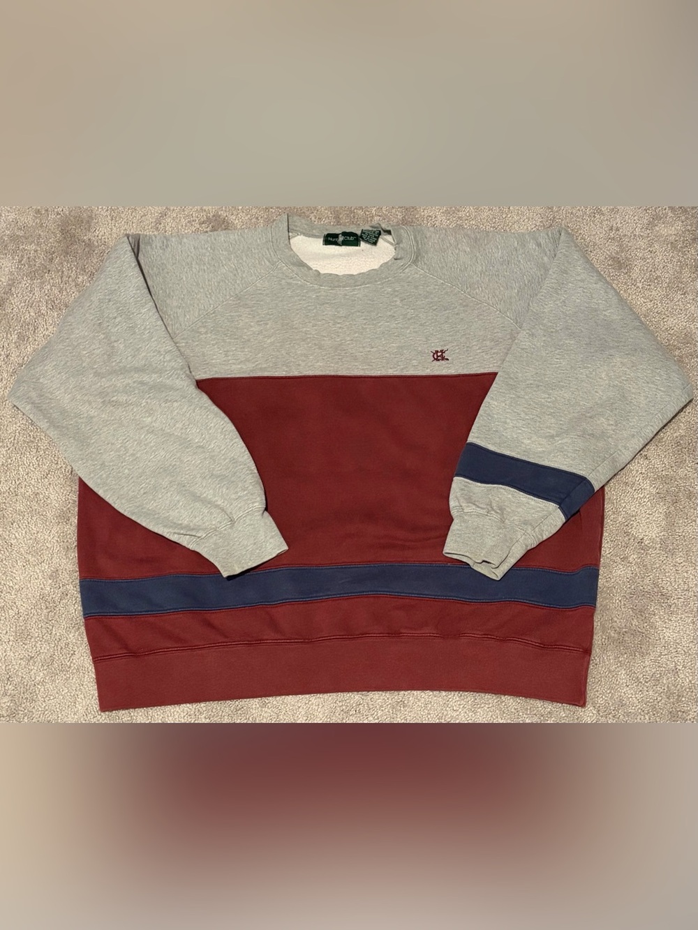 Hunt Club Men’s Multicolor Crew Neck Pullover Sweatshirt Size XL